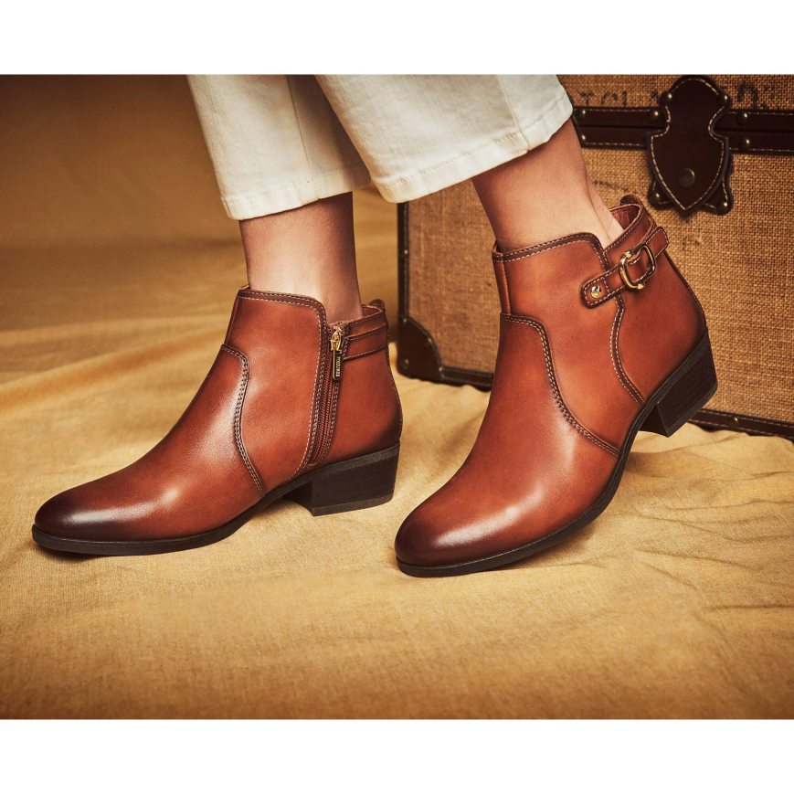 Women's Pikolinos DAROCA Ankle Boots Brown | NZ UQ52A73